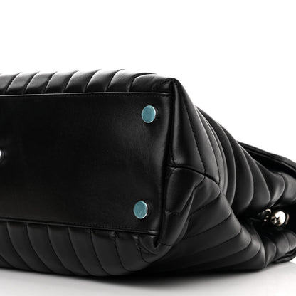 Saint Laurent Calfskin Y Quilted Monogram Large Loulou Chain Satchel Black 12 of 13