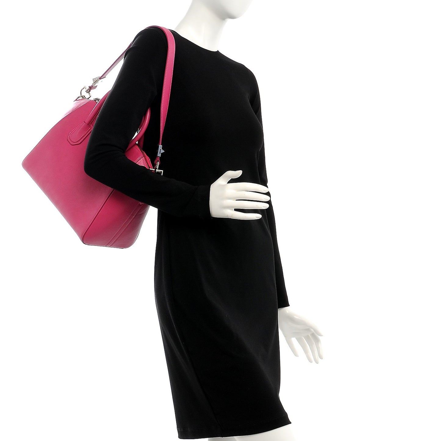 Sugar Goatskin Small Antigona Fuchsia