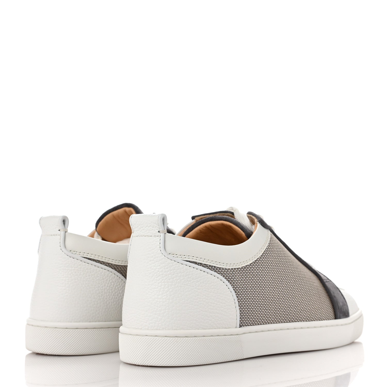 Christian Louboutin Calfskin Mens Rantulow Orlato Flat Sneakers 41 White Grey 4 of 9