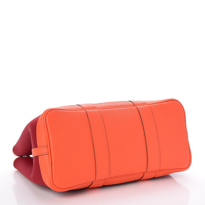 Hermes Toile Militaire Vache Country Garden Party 30 Rouge Grenant Orange Poppy 4 of 8