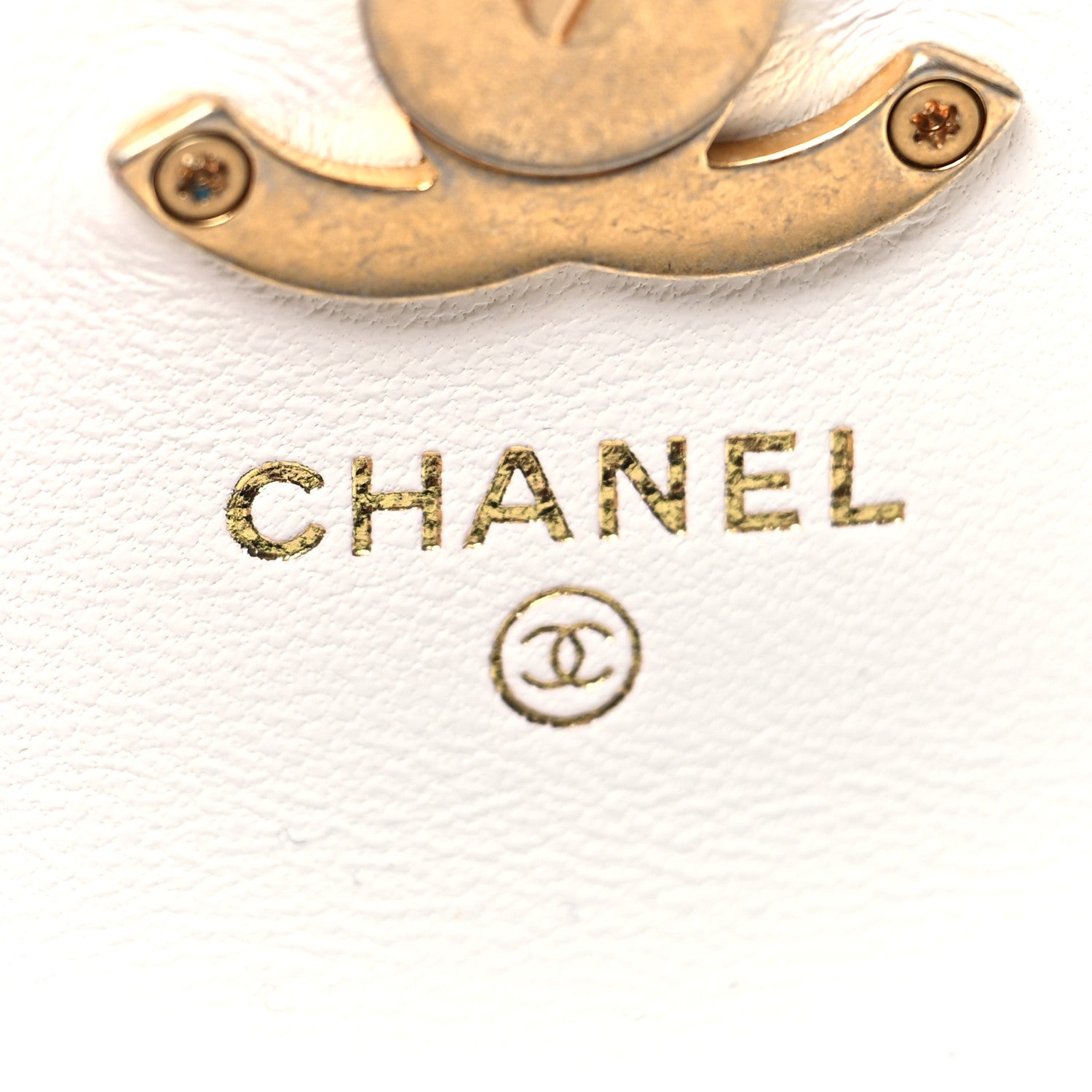 Chanel Lambskin Lacquered Metal Quilted Flap Chain Belt Bag White 6 of 13
