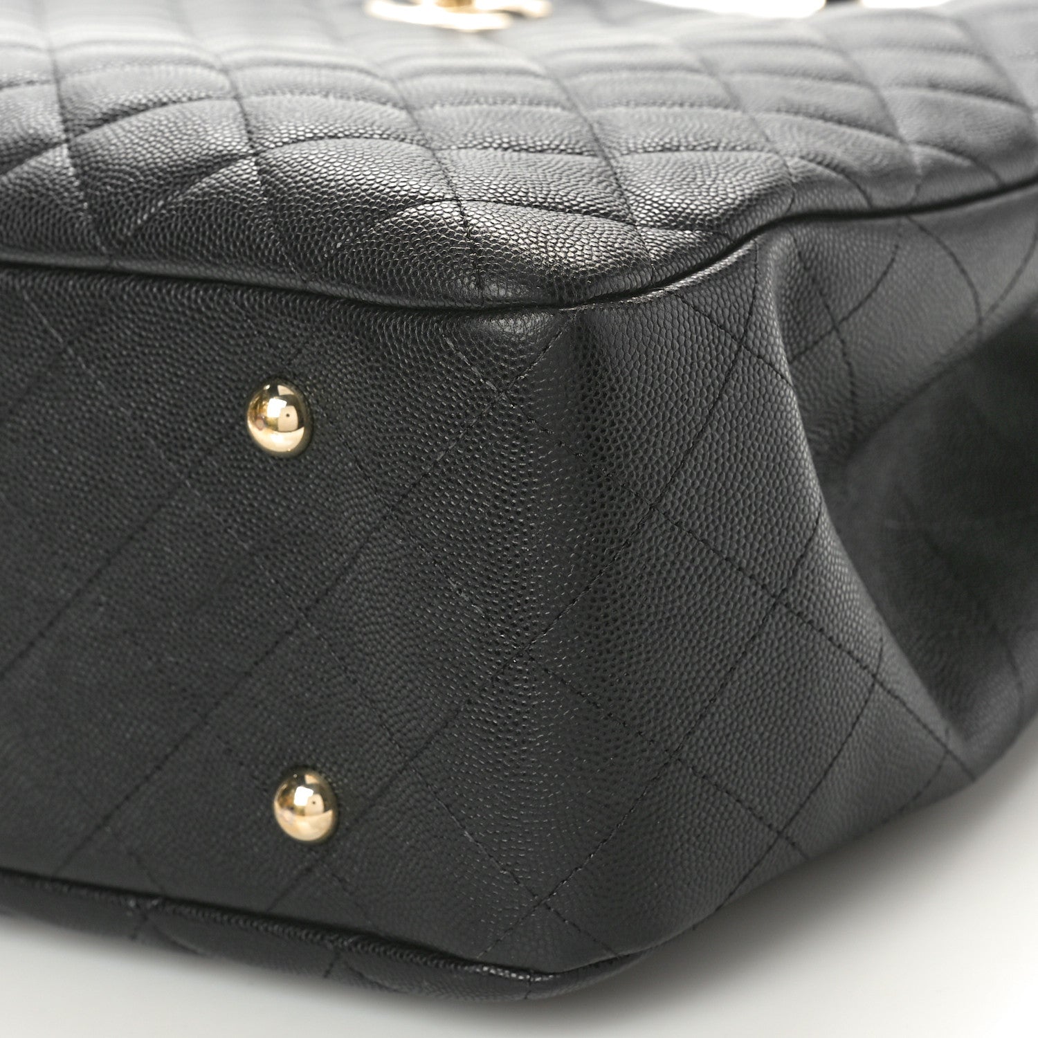Chanel Caviar Quilted Large CC Shopping Tote Black 10 of 10