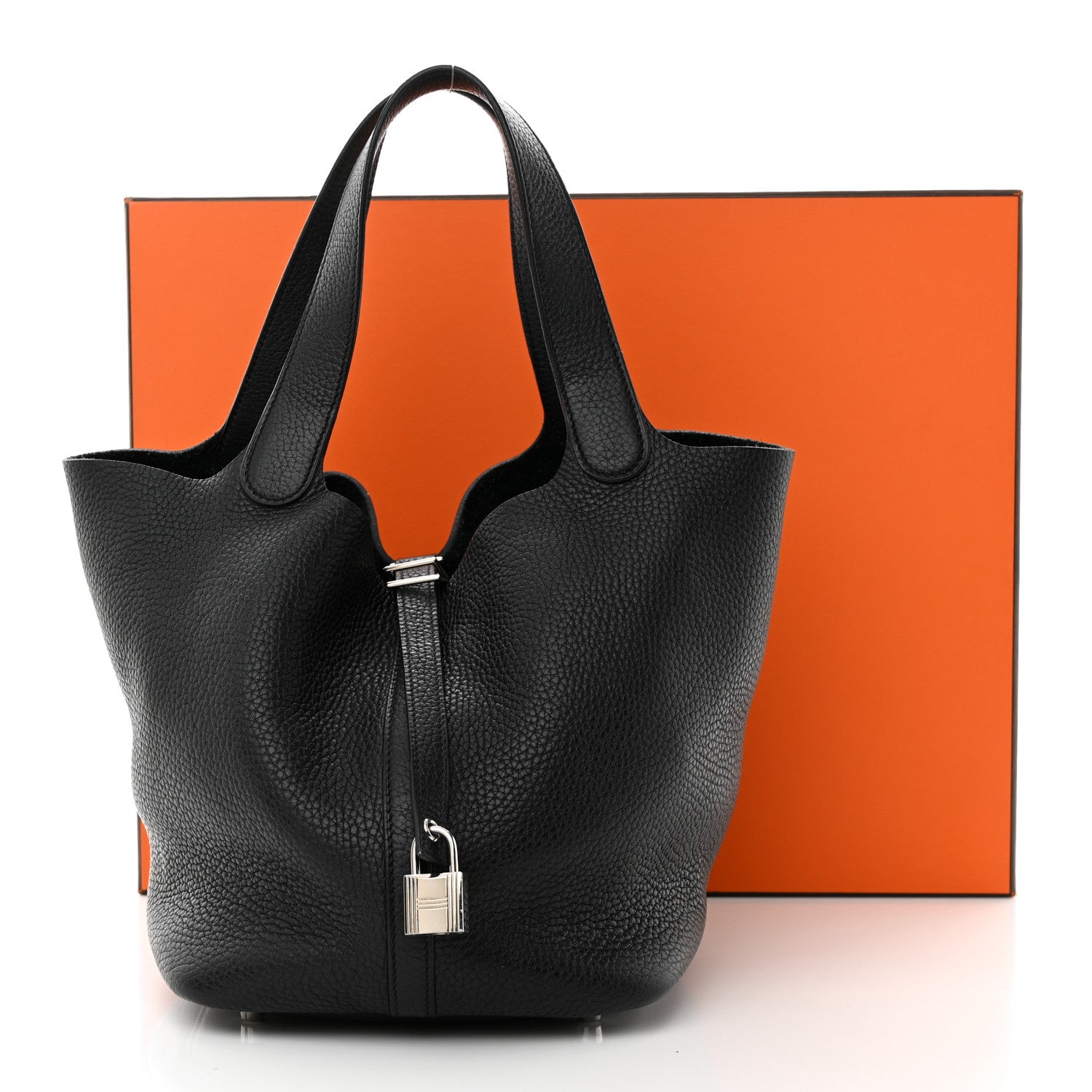 Hermes Taurillon Clemence Picotin Lock 22 MM Black 12 of 12