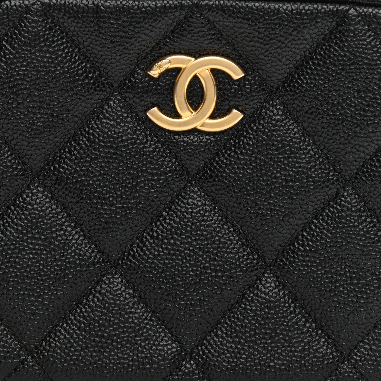 Chanel Shiny Caviar Quilted Chain Melody Camera Bag Black 9 of 10