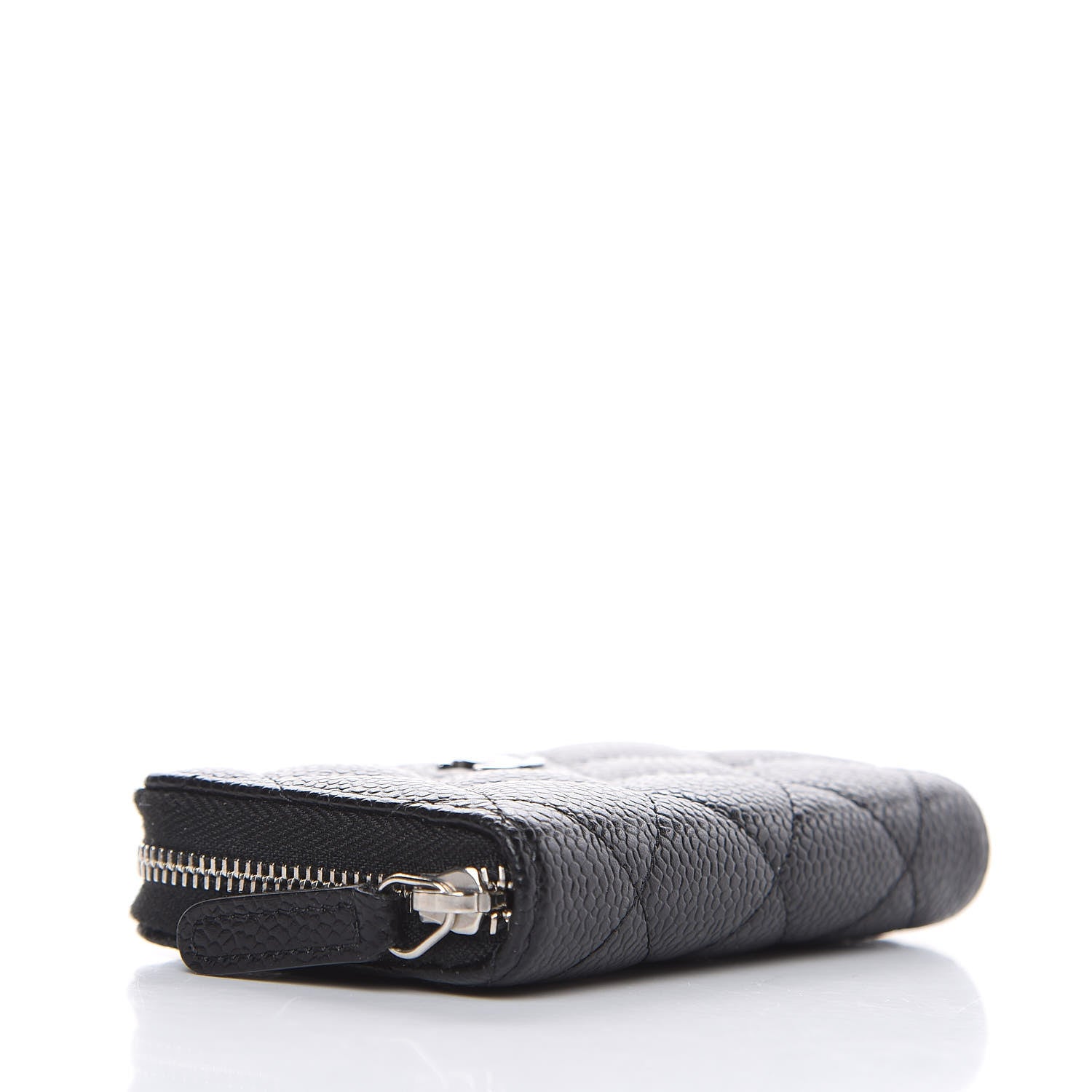 Chanel Caviar Quilted Zip Coin Purse Black 4 of 7
