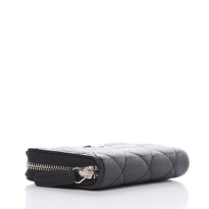 Chanel Caviar Quilted Zip Coin Purse Black 4 of 7