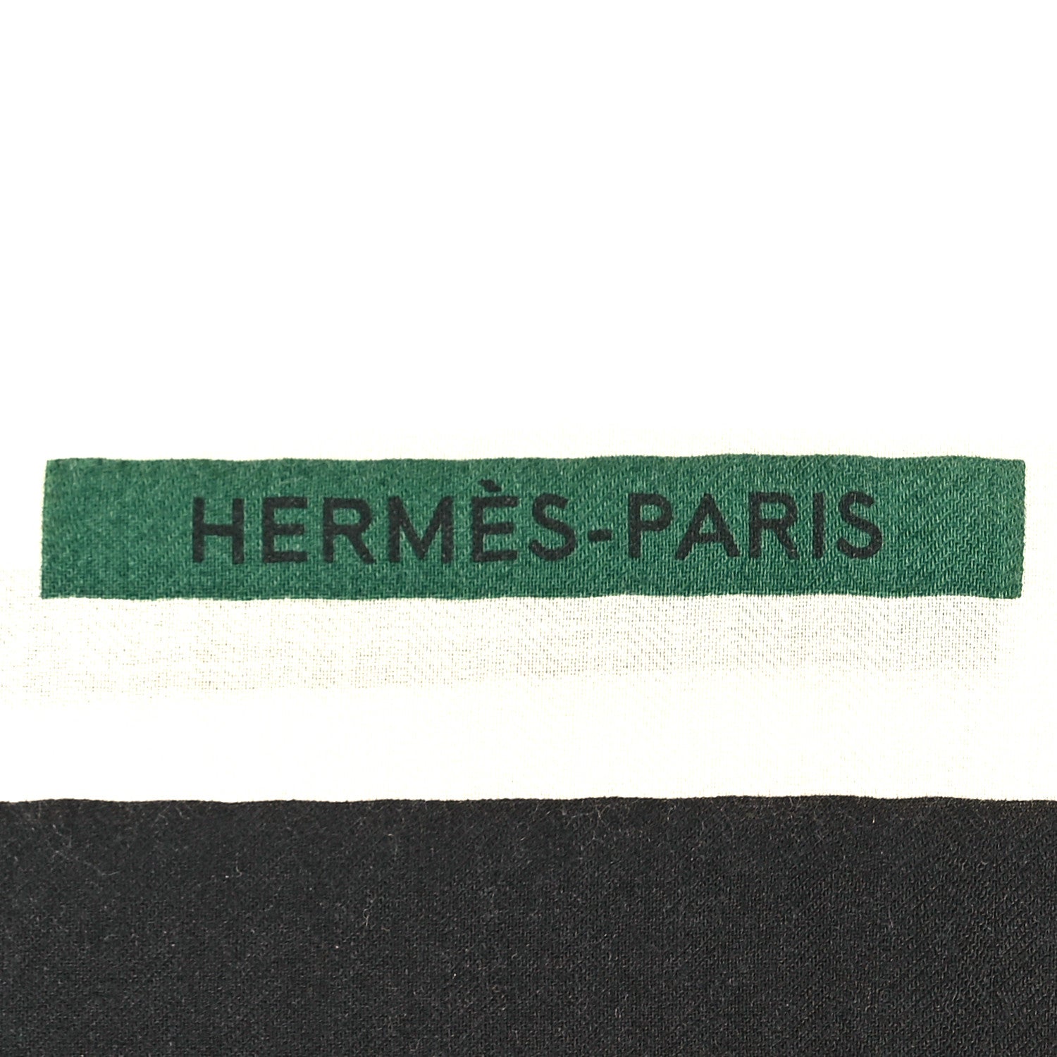 Hermes Cashmere Silk Lettres Equestres Shawl 140 White Vert Rouge 2 of 4