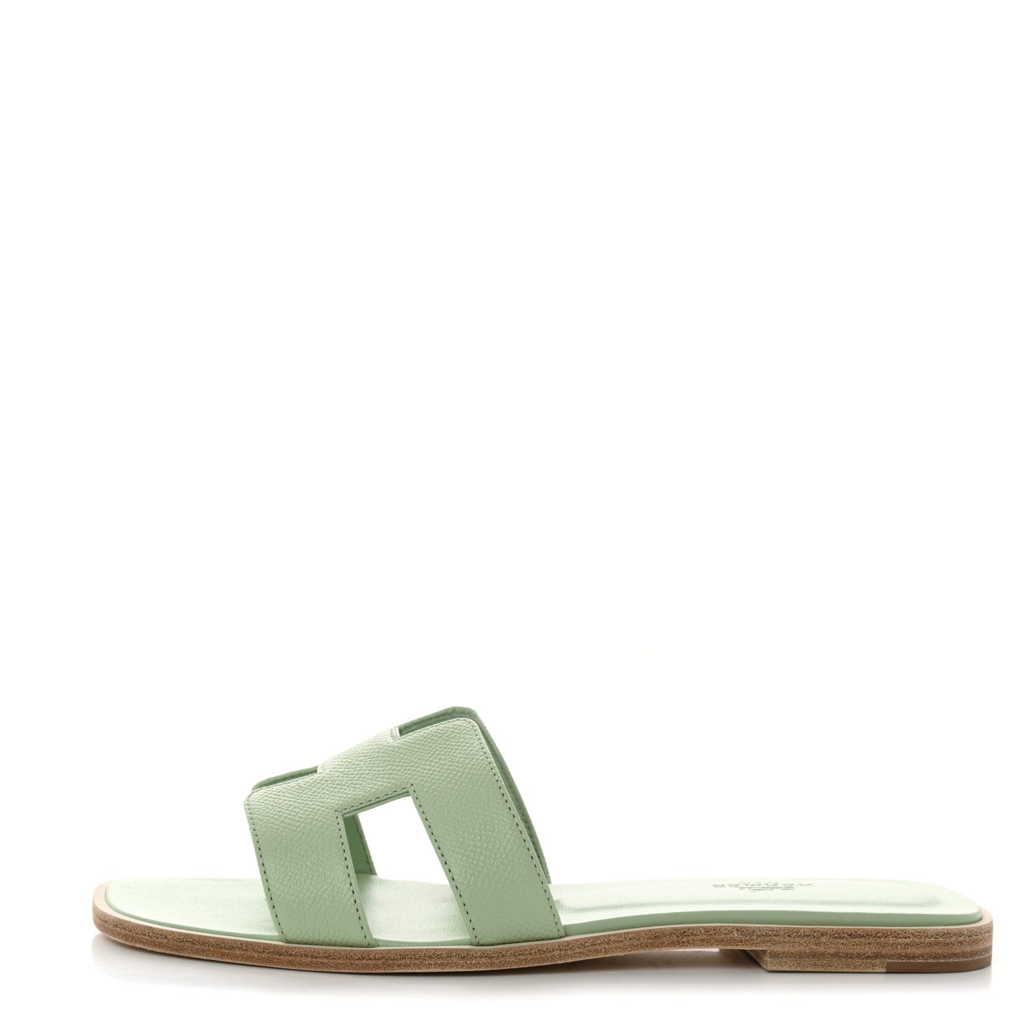 Hermes Epsom Oran Sandals 39 Vert Jade 1 of 8