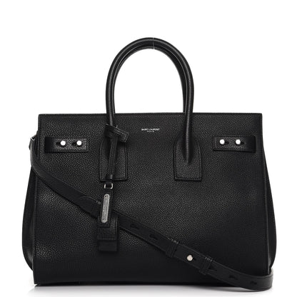 Saint Laurent Grained Calfskin Small Supple Sac De Jour Black 1 of 10