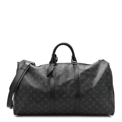 Louis Vuitton Monogram Eclipse Keepall Bandouliere 55 1 of 11
