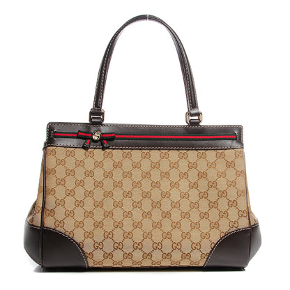 Gucci Monogram Medium Mayfair Tote Dark Brown 1 of 7