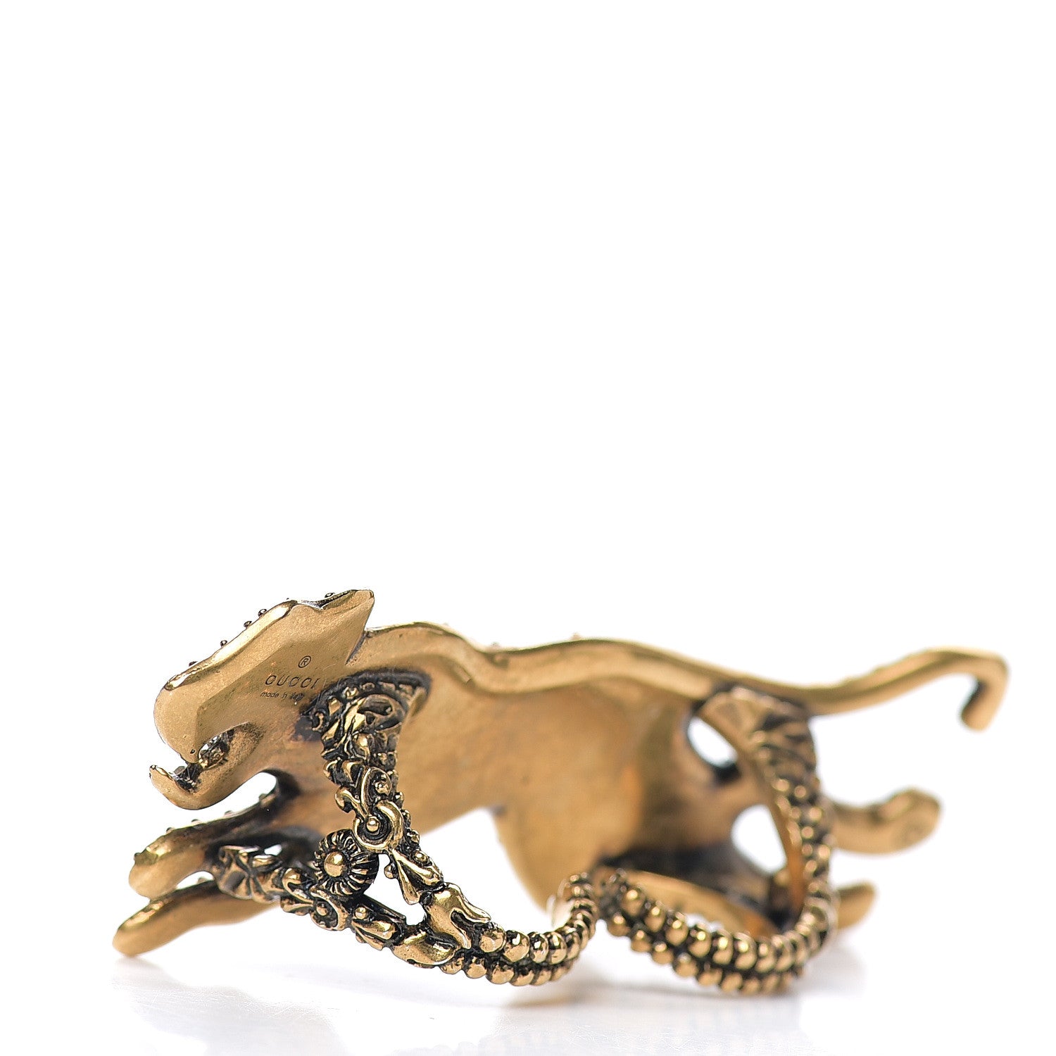 Gucci Crystal Tiger Multi-Finger Ring Multicolor 2 of 6