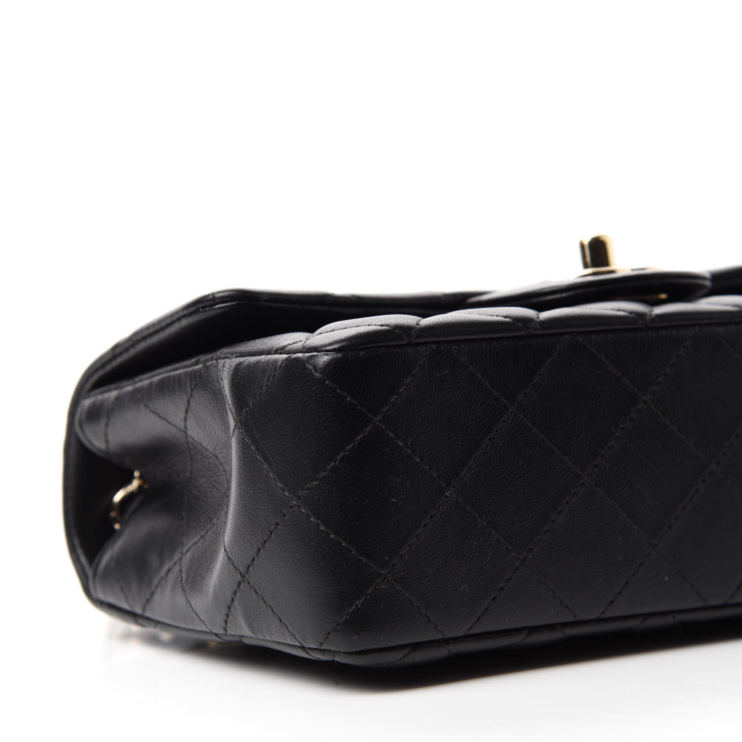 Chanel Lambskin Quilted Mini Rectangular Flap Black 6 of 11