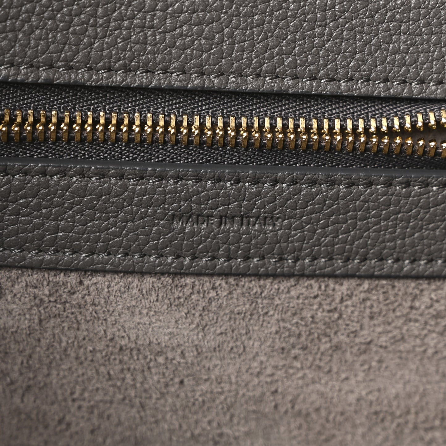Soft Grained Calfskin Medium Belt Cabas Medium Grey