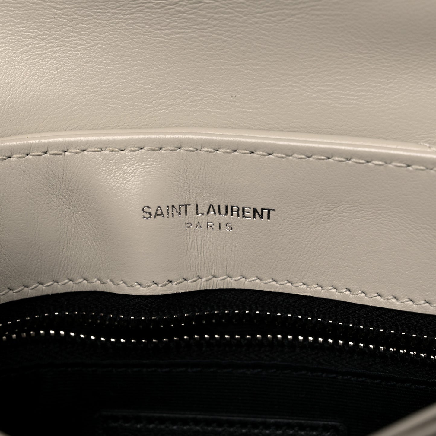 Calfskin Y Quilted Monogram Toy Loulou Crossbody Bag Ivory