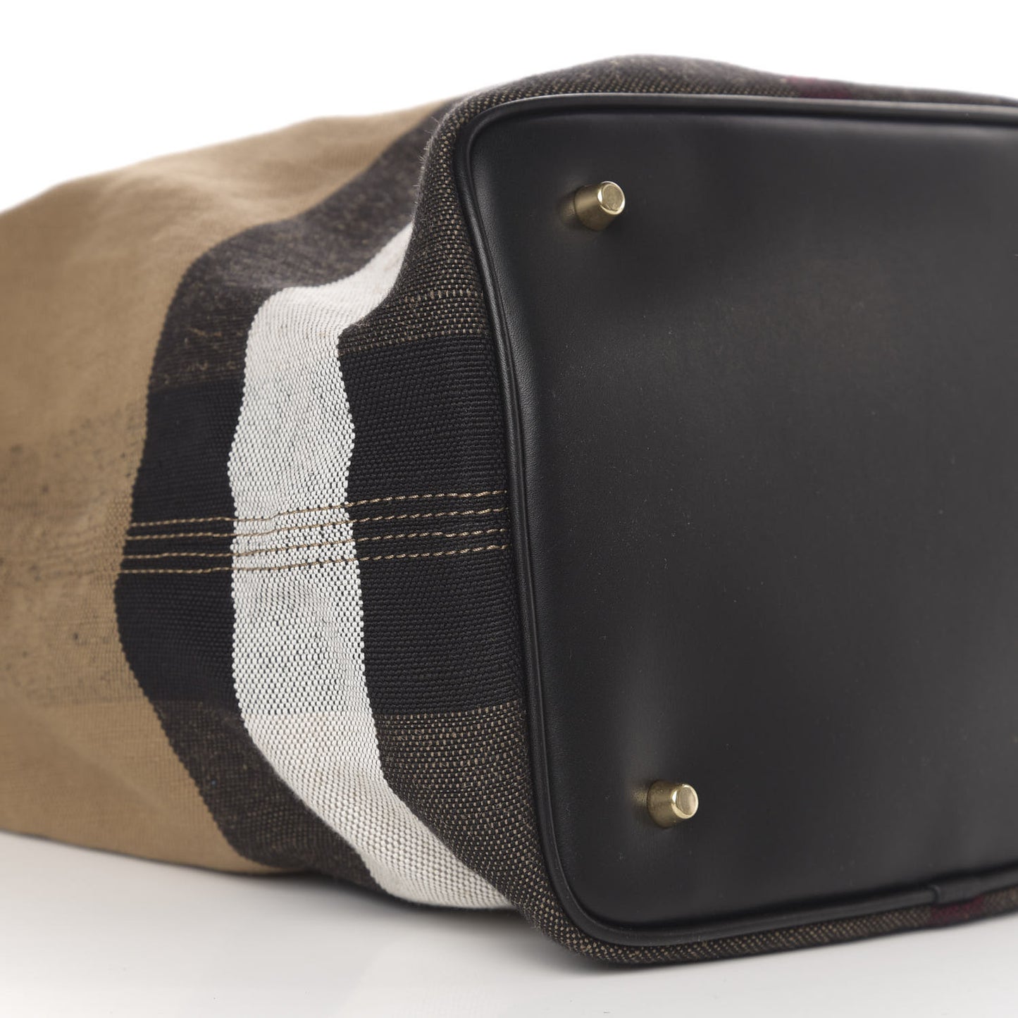 Canvas Mega Check Medium Ashby Hobo Black