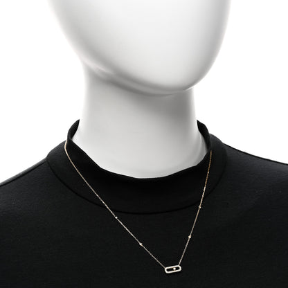 Messika 18K Yellow Gold Diamond Move Uno Pave Necklace 2 of 5
