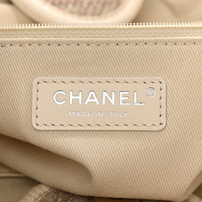 Chanel Mixed Fibers Calfskin Medium Deauville Tote Light Grey 6 of 11