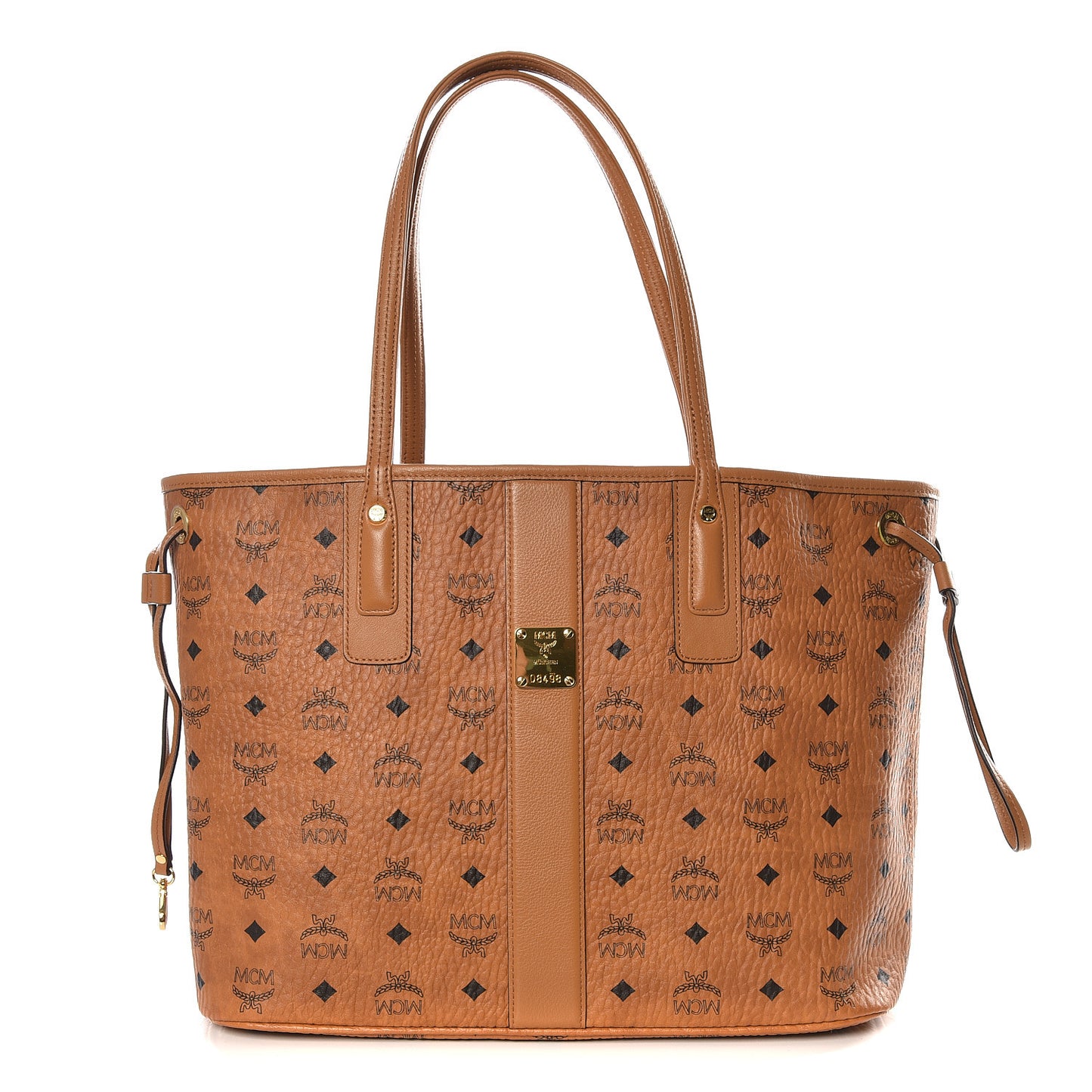 Visetos Medium Liz Reversible Shopper Tote Cognac