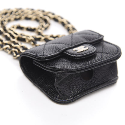 Chanel Caviar Quilted Airpods Pro Case Black 9 of 11