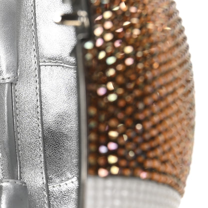 Judith Leiber Crystal Football Minaudiere Clutch Brown 5 of 10