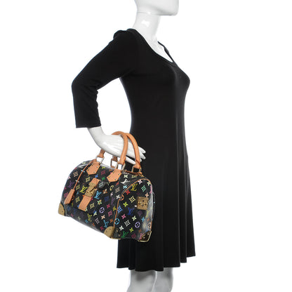 Louis Vuitton Monogram Multicolor Speedy 30 Black 2 of 11