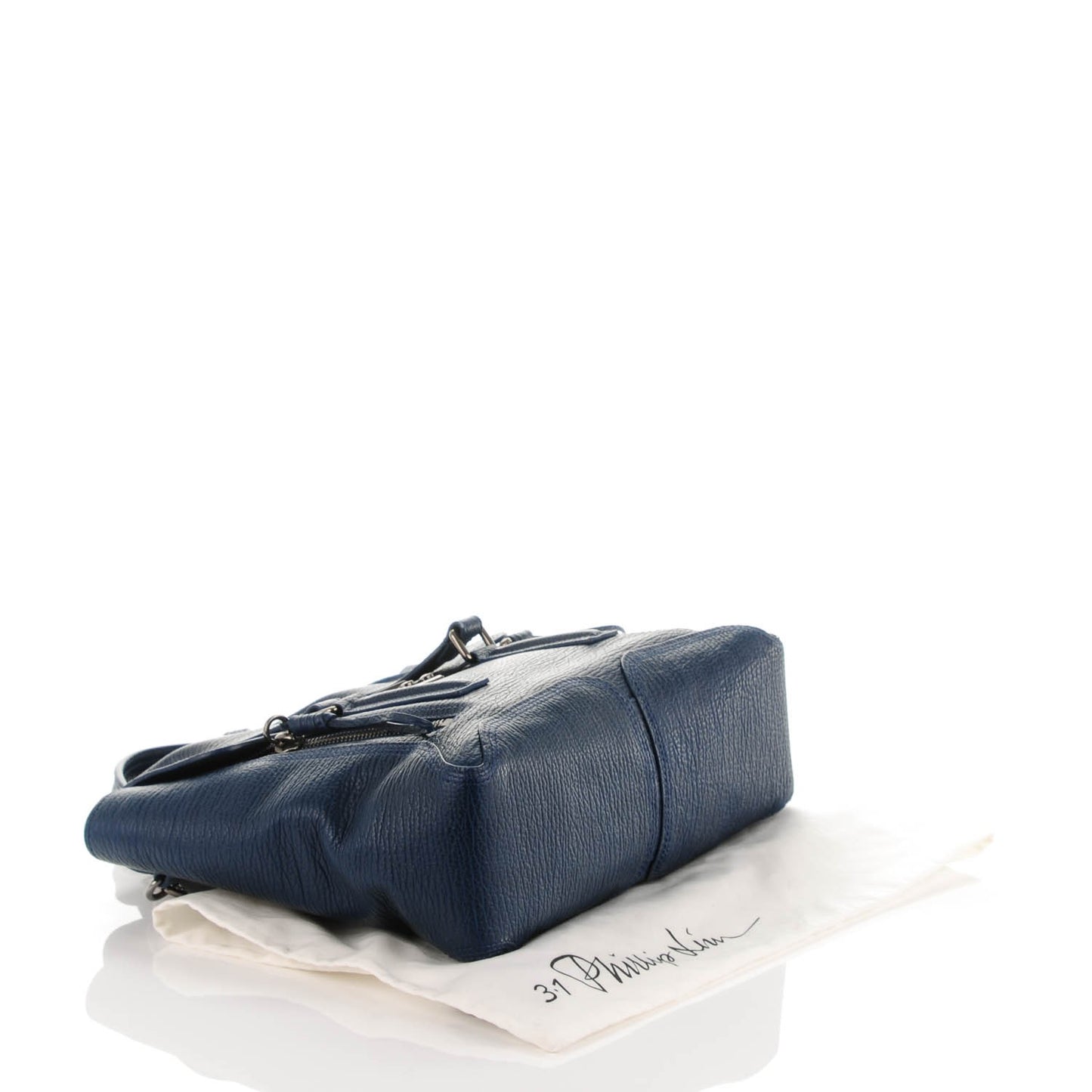 3.1 Textured Calfskin Medium Pashli Satchel Lapis