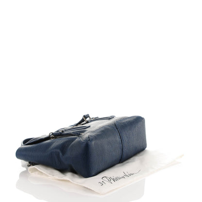 3.1 Phillip Lim 3.1 Textured Calfskin Medium Pashli Satchel Lapis 4 of 7
