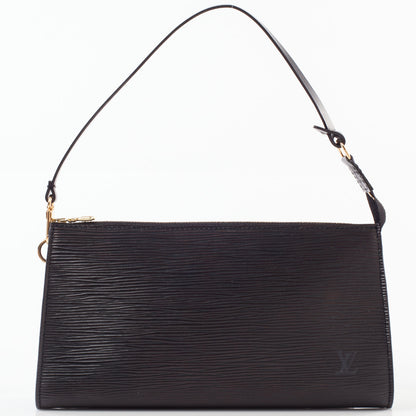 Louis Vuitton Epi Pochette Accessories 24 Black 1 of 9