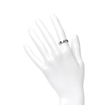 Cartier 18K White Gold Diamond 4mm LOVE Wedding Band Ring 49 5 2 of 5