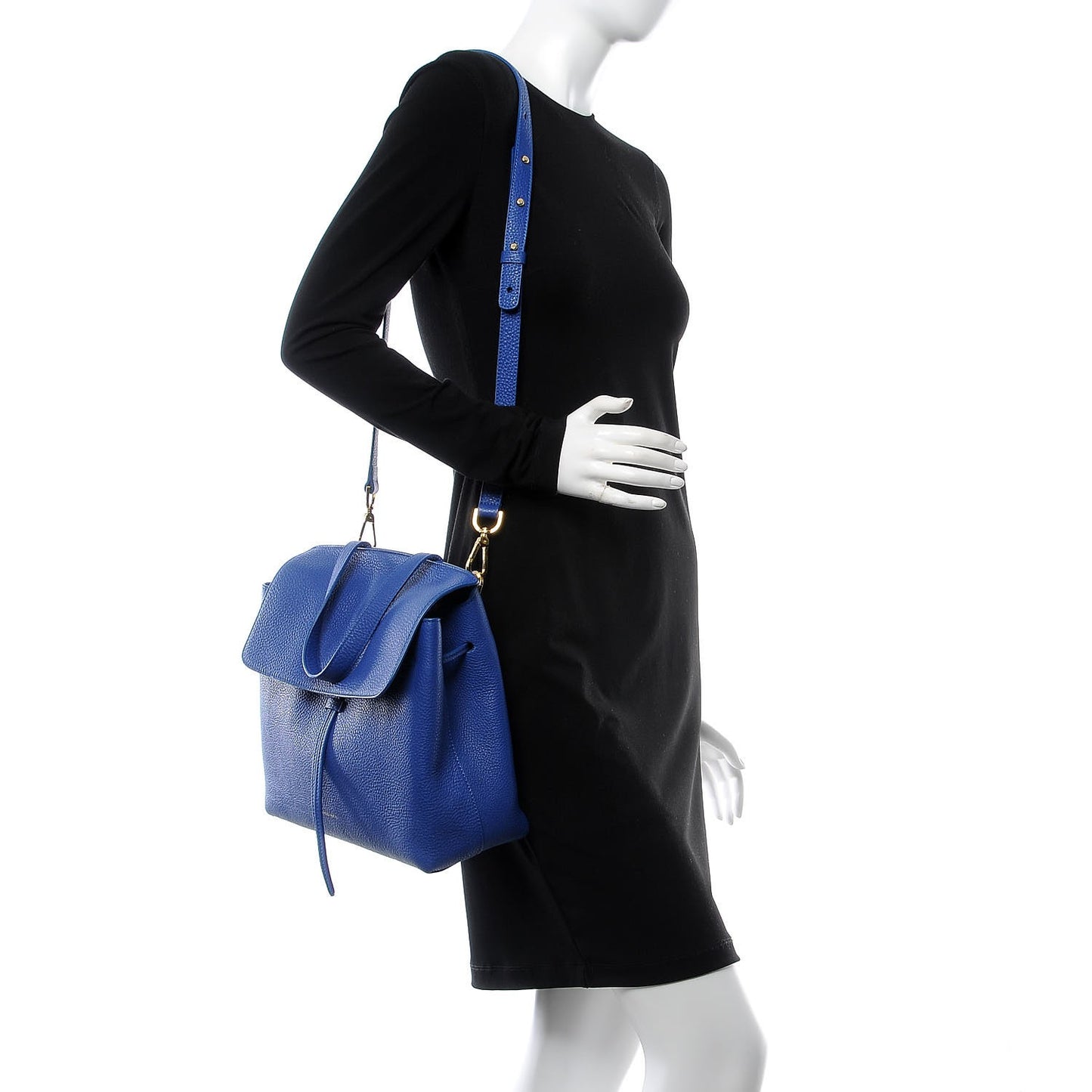 Tumbled Calfskin Lady Bag Royal