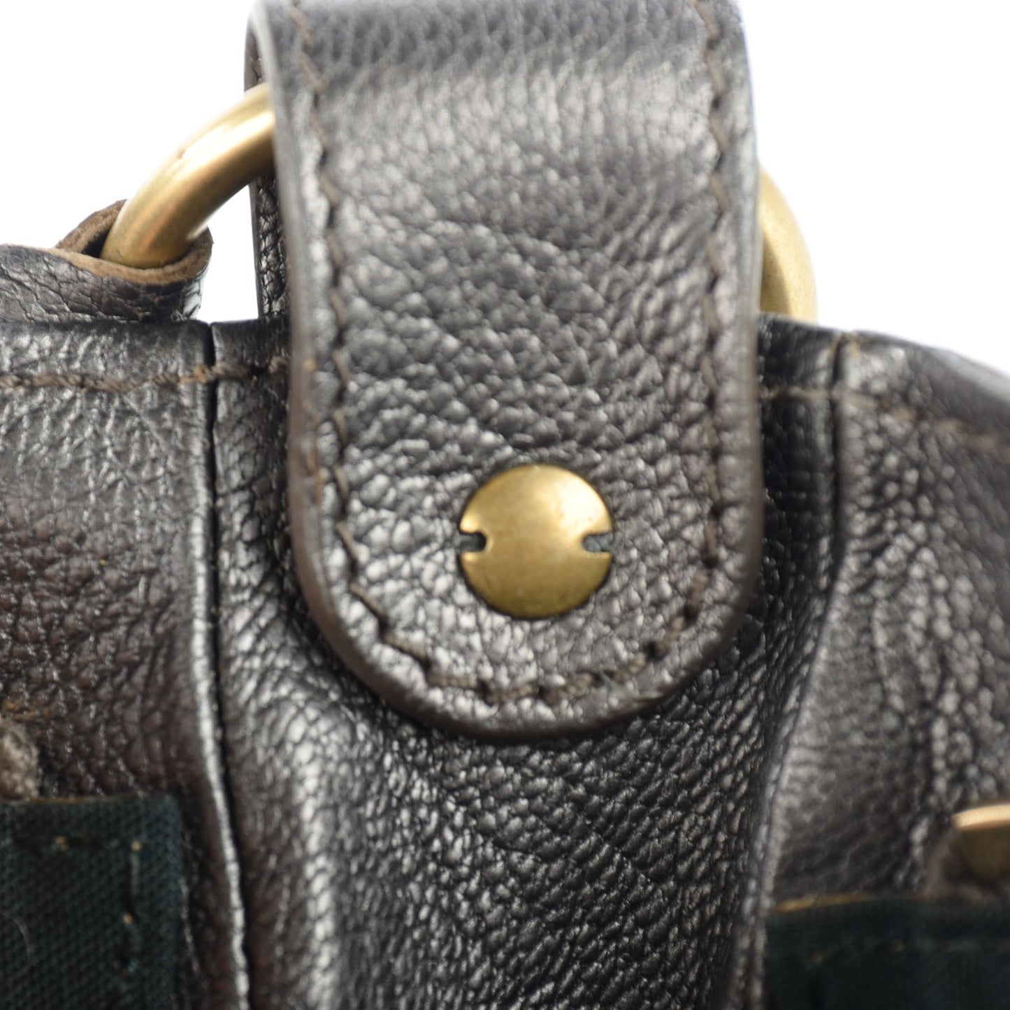 Chevre Pearly Classic Hardware Hip Bronze