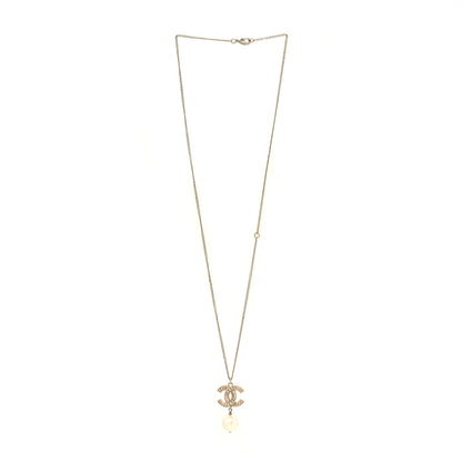 Chanel Pearl CC Drop Necklace Gold 3 of 5