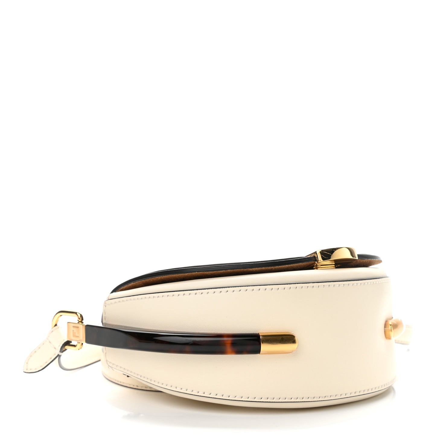Vitello King Plexiglass Moonlight Shoulder Bag White Ice