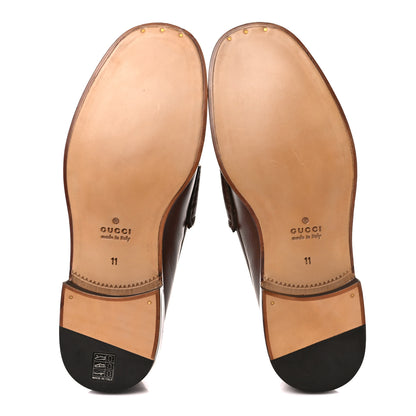 Gucci Goatskin Mens Horsebit Loafers 11 Brown Sugar 5 of 10