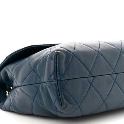 Chanel Calfskin Quilted In the Business Flap Dark Navy Blue 9 of 12