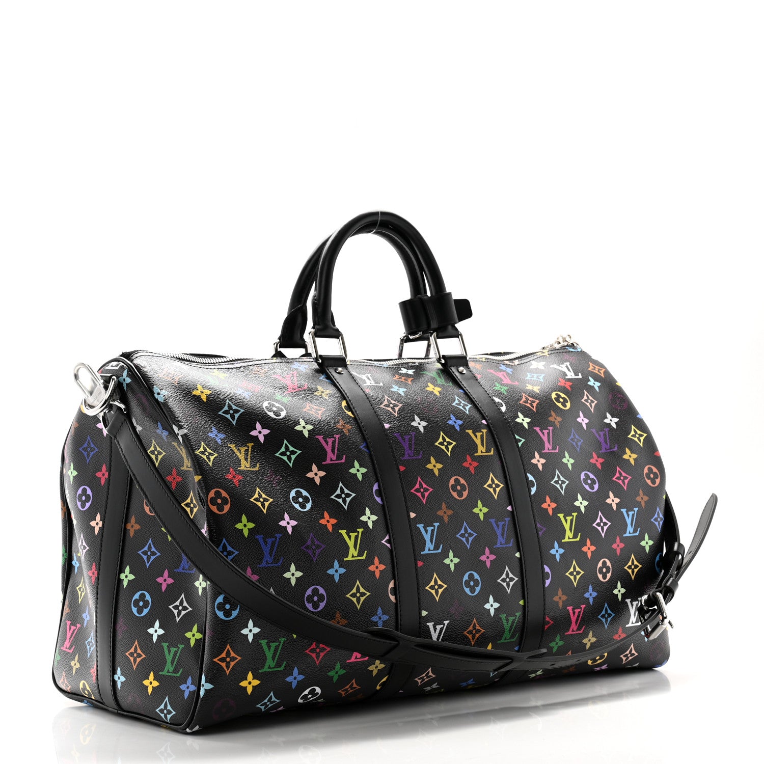 Louis Vuitton LV X TM Monogram Multicolor Keepall Bandouliere 50 Black 2 of 8