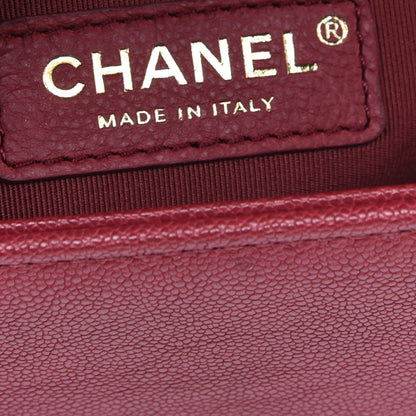 Chanel Caviar Quilted Medium Boy Flap Red 6 of 10