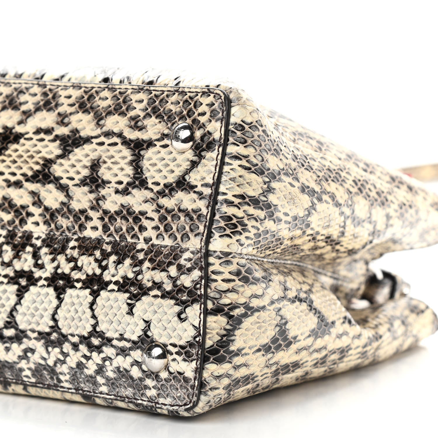 Fendi Elaphe Flowerland Regular 2Jours Tote Natural 9 of 9
