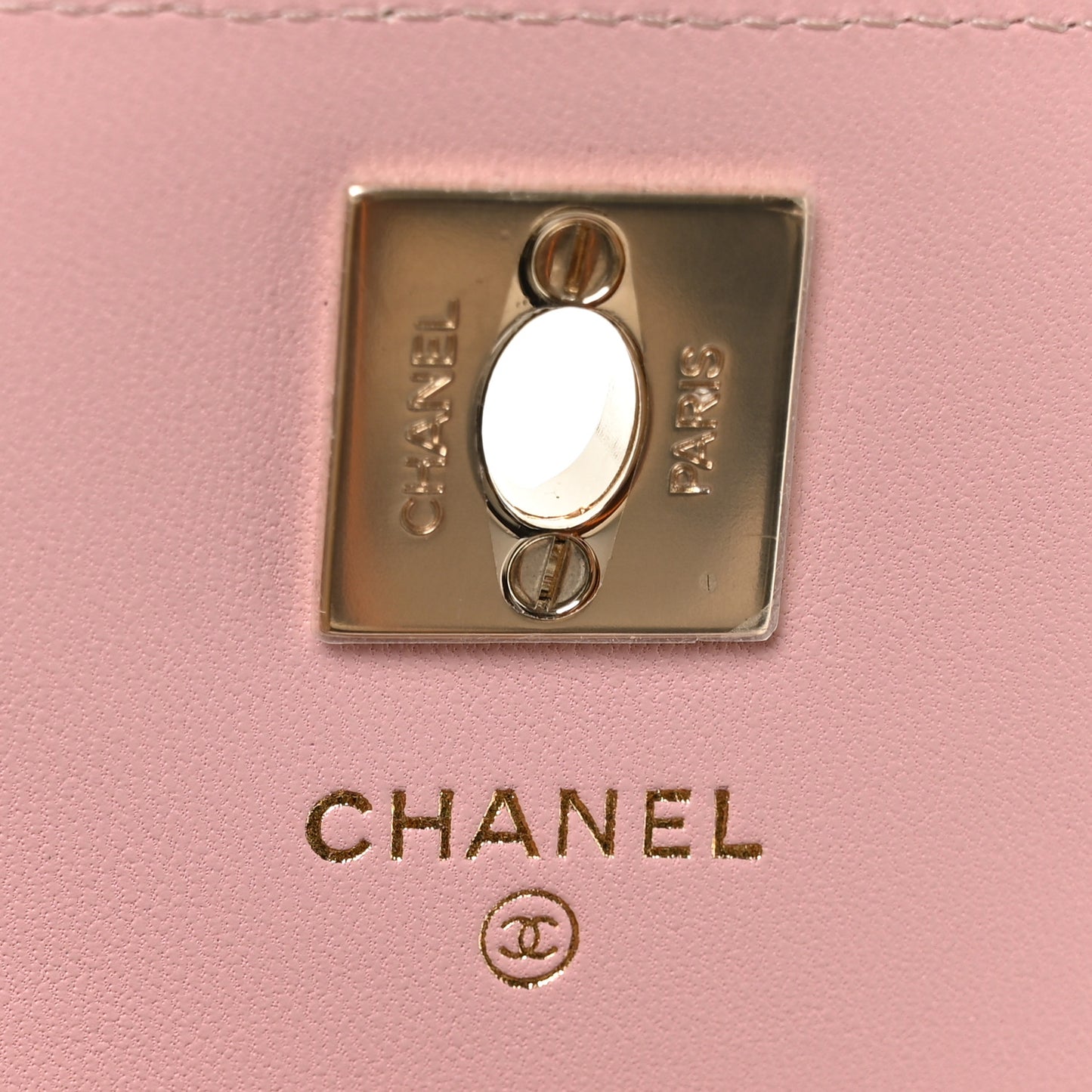 Lambskin Crystal Diamante Clutch With Chain Light Pink
