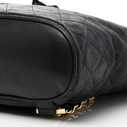 Chanel Lambskin Quilted CC Backpack Black 7 of 11