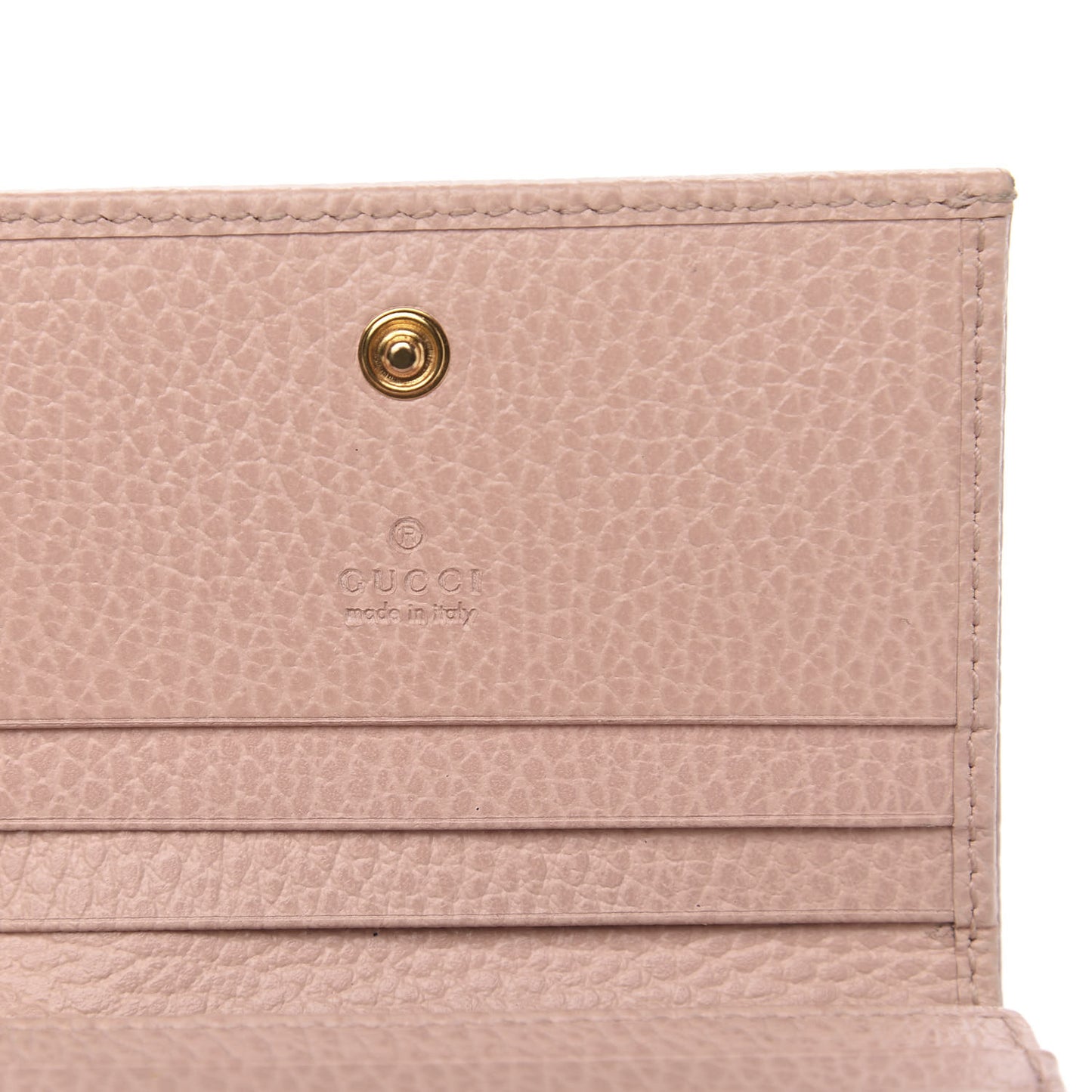 Dollar Calfskin GG Marmont Card Case Perfect Pink