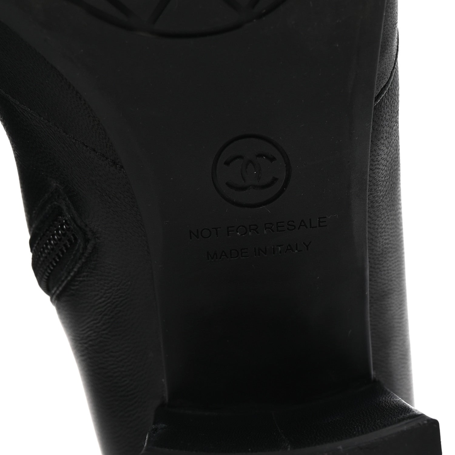 Chanel Stretch Lambskin Cap Toe CC Short Boots 38.5 Black 7 of 8