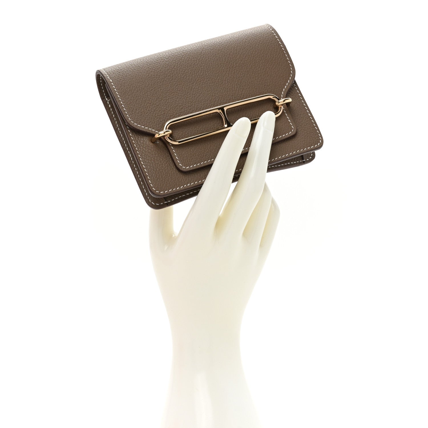 Hermes Evercolor Roulis Slim Wallet Etoupe 2 of 13