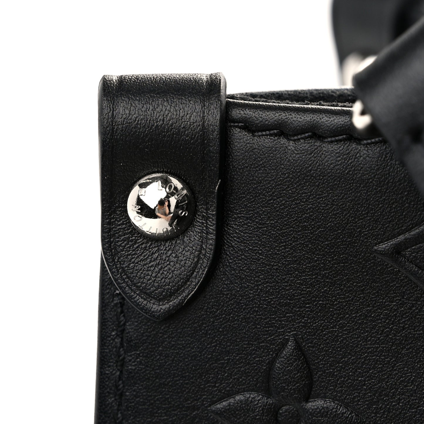 Calfskin Monogram Bold Onthego PM Black