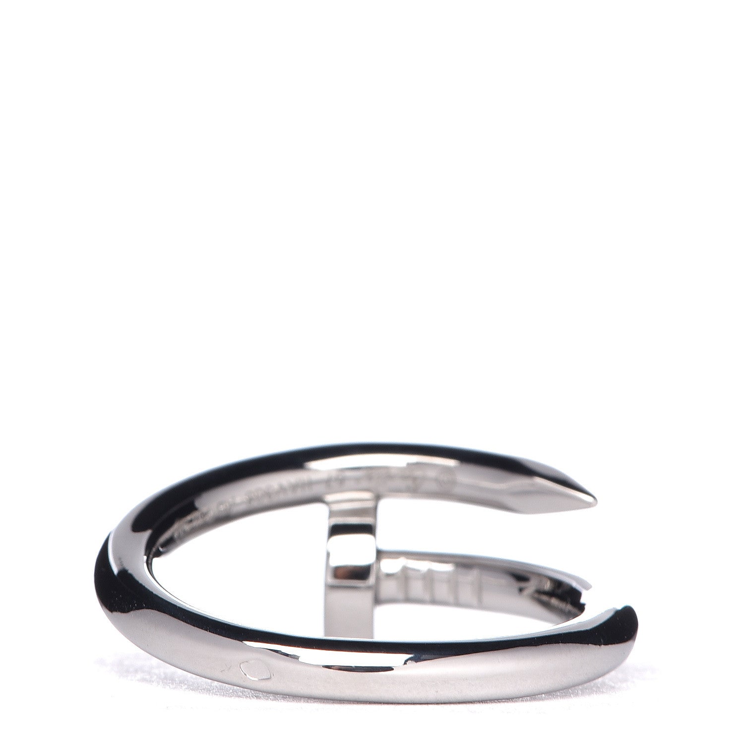 Cartier 18K White Gold Juste Un Clou Ring 57 8 4 of 7