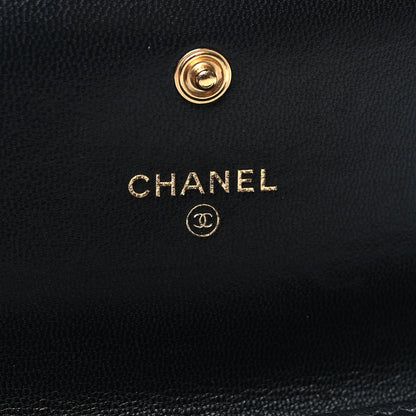 Chanel Lambskin Quilted Chanel 19 Flap Wallet Black 6 of 10