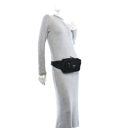 Prada Tessuto Nylon Belt Bag Black 2 of 9