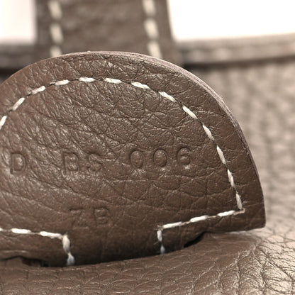 Hermes Taurillon Clemence Evelyne III PM Etoupe 7 of 10