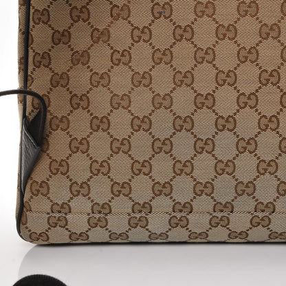 Gucci GG Monogram Travel Backpack Dark Brown 6 of 9